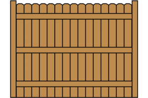Board-to-Board Privacy Wood Fence