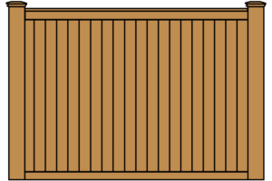 Wood Cap and Trim Fence