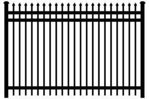 Classic Spear Point Ornamental Iron Fence